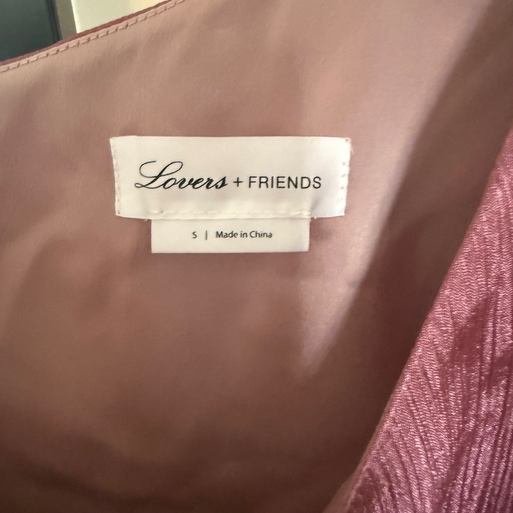 Lovers + Friends REVOLVE Park Mauve Pink One-Shoulder Blouse Women's Small - Picture 5 of 8